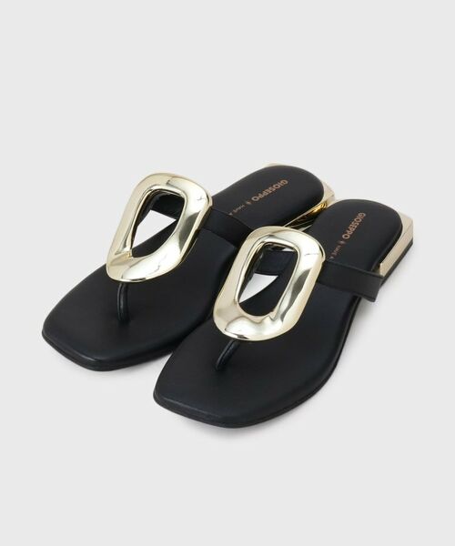 GALLEST / ギャレスト サンダル | 【GIOSEPPO】ブラックレザーサンダル | 詳細7