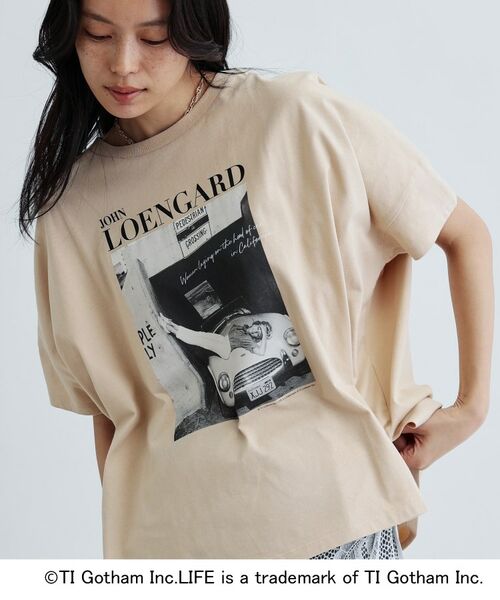 GALLEST/ギャレスト 【GOOD ROCK SPEED×LIFE PICTURE COLLECTION】ワイドTシャツ ベージュ(052) 38 GALLEST/ギャレスト 【GOOD ROCK SPEED×LIFE PICTURE COLLECTION】ワイドTシャツ ベージュ(052) 38