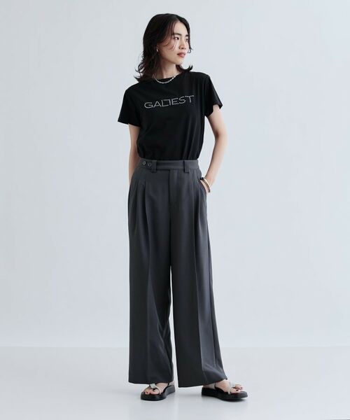 GALLEST / ギャレスト Tシャツ | パール調ロゴTシャツ | 詳細7