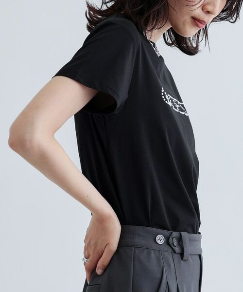 GALLEST / ギャレスト Tシャツ | パール調ロゴTシャツ | 詳細9