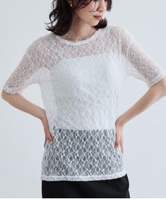 GALLEST / ギャレスト カットソー | 半袖レースカットソー