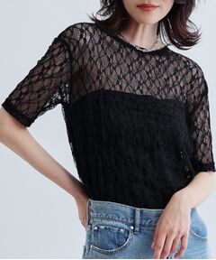 GALLEST / ギャレスト カットソー | 半袖レースカットソー