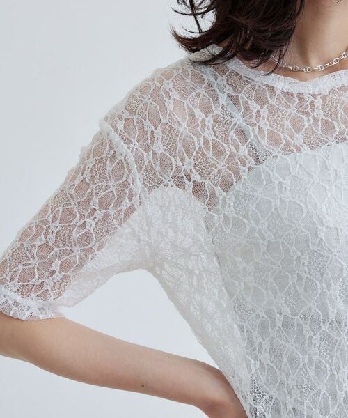 GALLEST / ギャレスト カットソー | 半袖レースカットソー | 詳細10