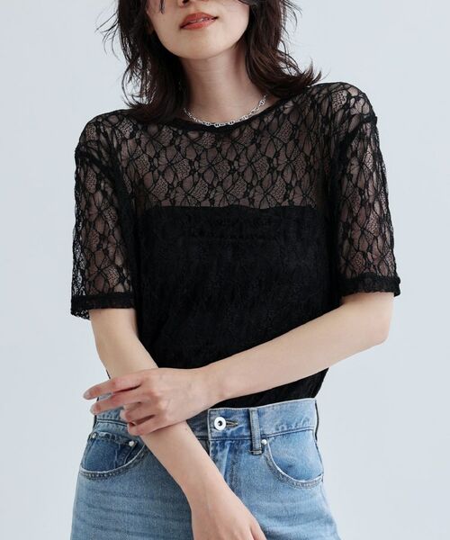 GALLEST / ギャレスト カットソー | 半袖レースカットソー | 詳細3