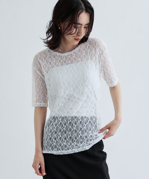 GALLEST / ギャレスト カットソー | 半袖レースカットソー | 詳細9