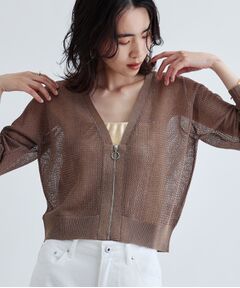 GALLEST / ギャレスト カーディガン・ボレロ | 【再入荷】メッシュジップカーディガン
