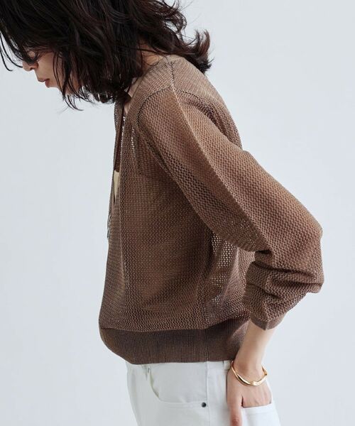 GALLEST / ギャレスト カーディガン・ボレロ | 【再入荷】メッシュジップカーディガン | 詳細3