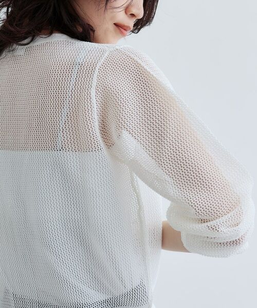 GALLEST / ギャレスト カーディガン・ボレロ | 【再入荷】メッシュジップカーディガン | 詳細9