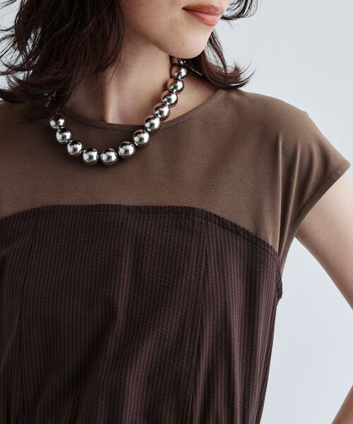 GALLEST / ギャレスト ロング・マキシ丈ワンピース | ストライプサッカービスチェワンピース | 詳細4