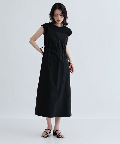 GALLEST / ギャレスト ロング・マキシ丈ワンピース | ストライプサッカービスチェワンピース(ブラック(019))