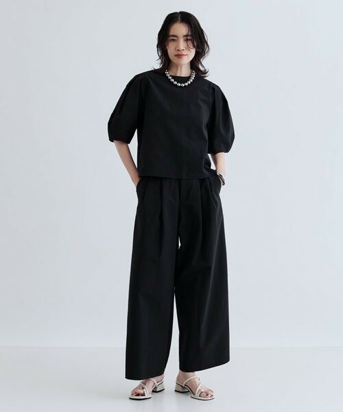 GALLEST / ギャレスト パンツ | 【セットアップ可能】ストライプサッカーワイドパンツ【洗える/カセット服】 | 詳細1