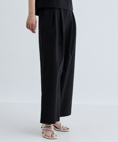 GALLEST / ギャレスト パンツ | 【セットアップ可能】ストライプサッカーワイドパンツ【洗える/カセット服】 | 詳細3