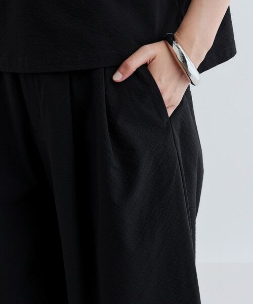 GALLEST / ギャレスト パンツ | 【セットアップ可能】ストライプサッカーワイドパンツ【洗える/カセット服】 | 詳細5