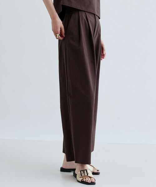 GALLEST / ギャレスト パンツ | 【セットアップ可能】ストライプサッカーワイドパンツ【洗える/カセット服】 | 詳細8