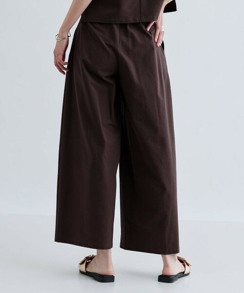 GALLEST / ギャレスト パンツ | 【セットアップ可能】ストライプサッカーワイドパンツ【洗える/カセット服】 | 詳細9