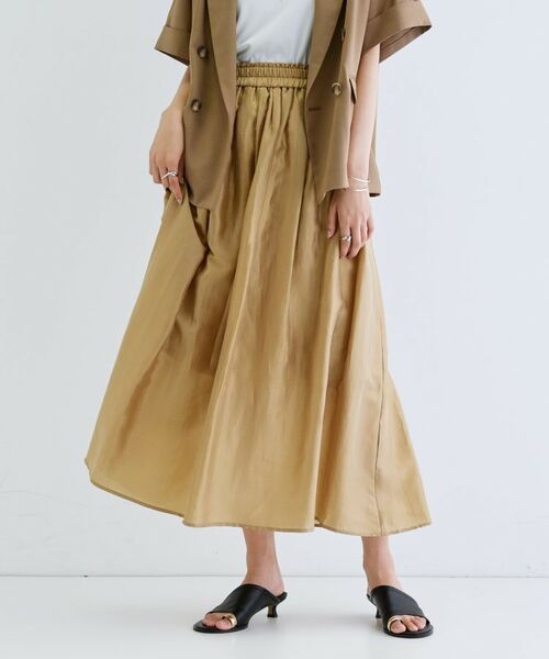GALLEST / ギャレスト ロング・マキシ丈スカート | シアーマキシスカート(オーク(034))