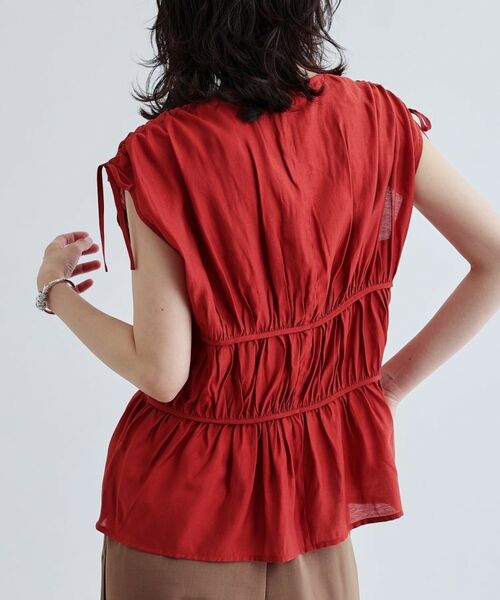 GALLEST / ギャレスト シャツ・ブラウス | ギャザースリーブレスブラウス | 詳細16