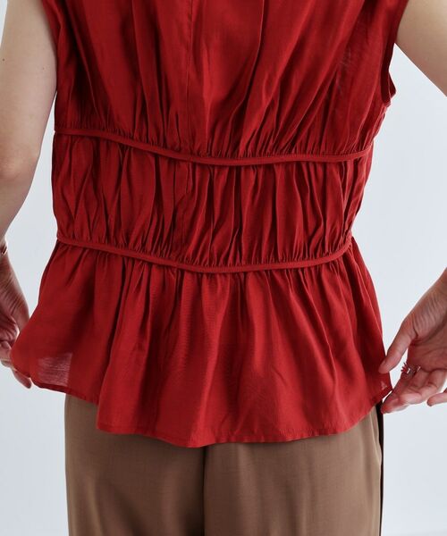 GALLEST / ギャレスト シャツ・ブラウス | ギャザースリーブレスブラウス | 詳細19