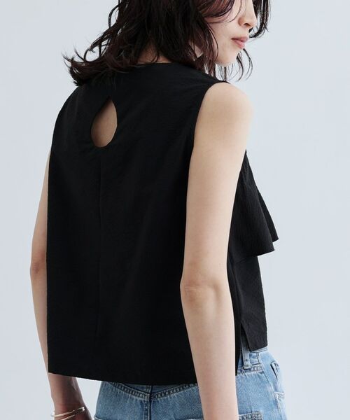 GALLEST / ギャレスト シャツ・ブラウス | 【セットアップ可能】ストライプサッカーフリルブラウス【洗える/カセット服】 | 詳細11