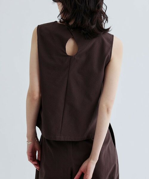 GALLEST / ギャレスト シャツ・ブラウス | 【セットアップ可能】ストライプサッカーフリルブラウス【洗える/カセット服】 | 詳細3