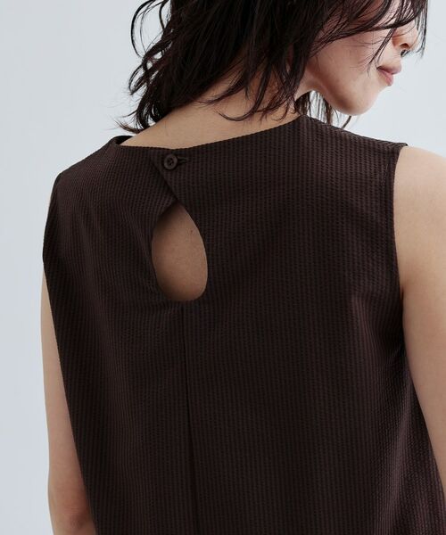 GALLEST / ギャレスト シャツ・ブラウス | 【セットアップ可能】ストライプサッカーフリルブラウス【洗える/カセット服】 | 詳細5