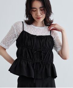 GALLEST / ギャレスト キャミソール・チューブトップ | 【セットアップ可能】スクエアサッカービスチェ【洗える/カセット服】