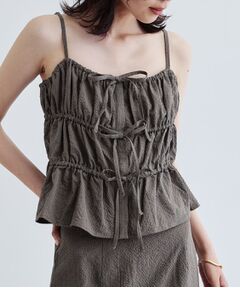 GALLEST / ギャレスト キャミソール・チューブトップ | 【セットアップ可能】スクエアサッカービスチェ【洗える/カセット服】