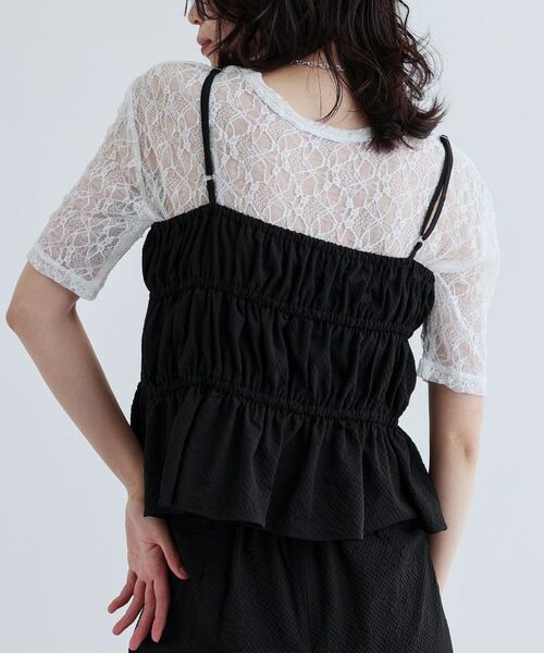 GALLEST / ギャレスト キャミソール・チューブトップ | 【セットアップ可能】スクエアサッカービスチェ【洗える/カセット服】 | 詳細5