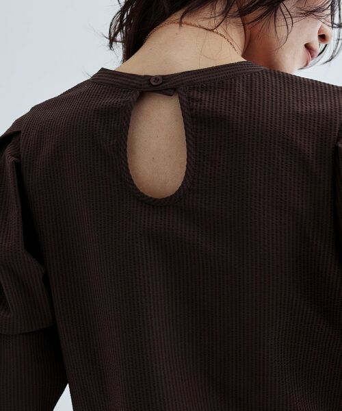 GALLEST / ギャレスト シャツ・ブラウス | 【セットアップ可能】ストライプサッカーブラウス | 詳細11