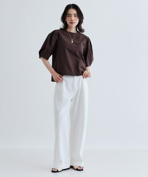 GALLEST / ギャレスト シャツ・ブラウス | 【セットアップ可能】ストライプサッカーブラウス | 詳細6