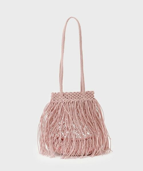 THE bagmati　フリンジバッグ キナリ The Bagmati バグマティ ワックスコードフリンジバッグ トート
