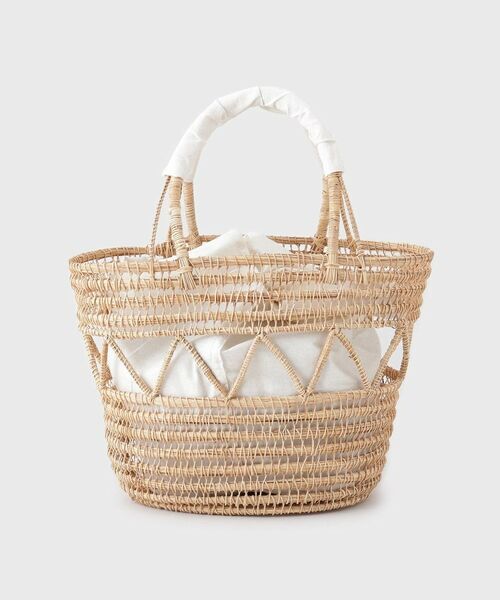 GALLEST / ギャレスト ハンドバッグ | 天然草かごバッグ(オフホワイト(003))