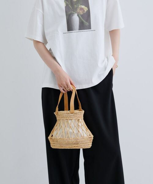 GALLEST / ギャレスト ハンドバッグ | 天然草ラウンドかごバッグ | 詳細1