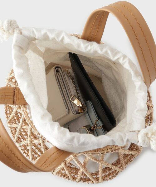 GALLEST / ギャレスト ハンドバッグ | 天然草ラウンドかごバッグ | 詳細8