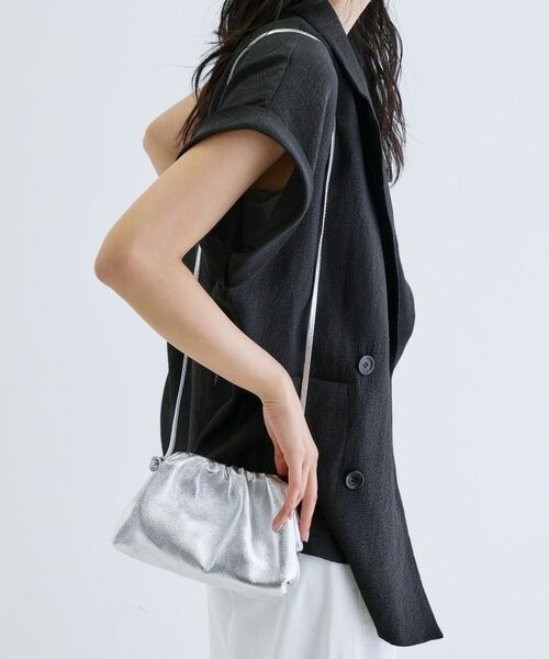 GALLEST / ギャレスト ショルダーバッグ | 【MILLELA FIRENZE】がま口ショルダーバッグ（シルバー(006)）
