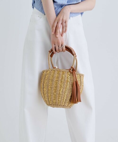 GALLEST / ギャレスト ハンドバッグ | メタリック編込みかごバッグ | 詳細2