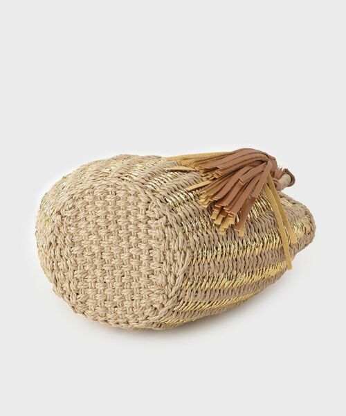 GALLEST / ギャレスト ハンドバッグ | メタリック編込みかごバッグ | 詳細6