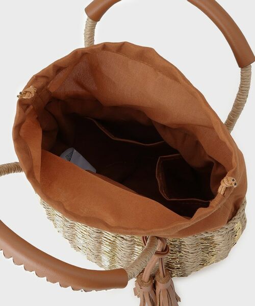 GALLEST / ギャレスト ハンドバッグ | メタリック編込みかごバッグ | 詳細7