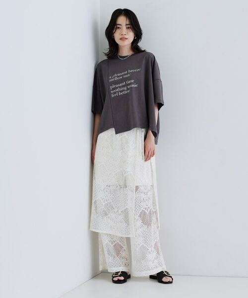 GALLEST / ギャレスト Tシャツ | イレギュラーグラフィックTシャツ | 詳細1