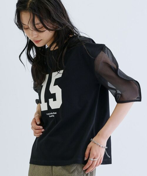 GALLEST / ギャレスト Tシャツ | シアースリーブプリントTシャツ | 詳細12