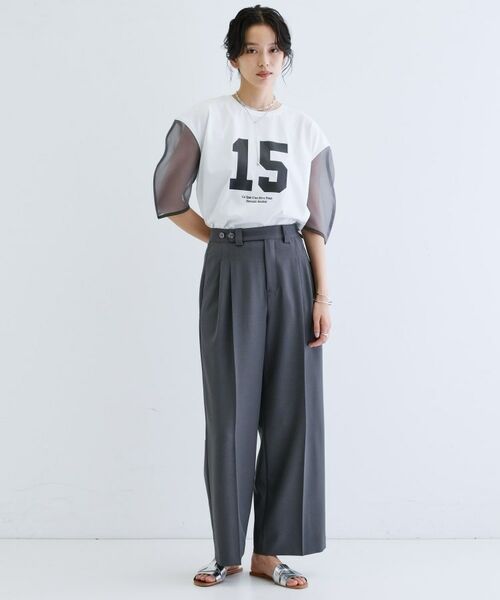 GALLEST / ギャレスト Tシャツ | シアースリーブプリントTシャツ | 詳細15