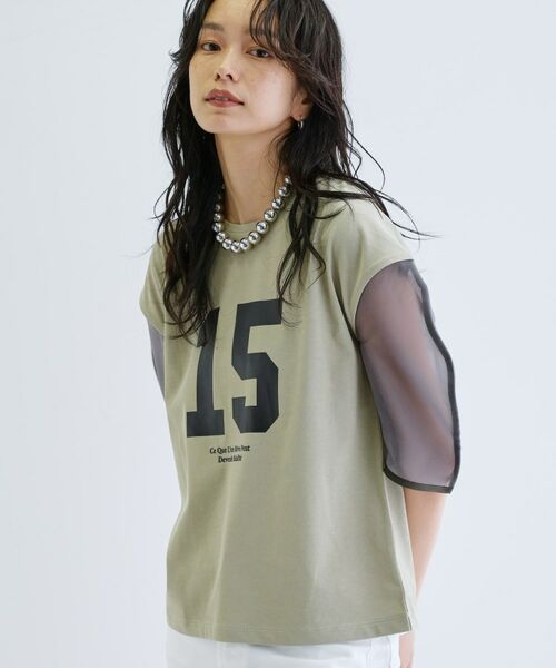 GALLEST / ギャレスト Tシャツ | シアースリーブプリントTシャツ | 詳細4