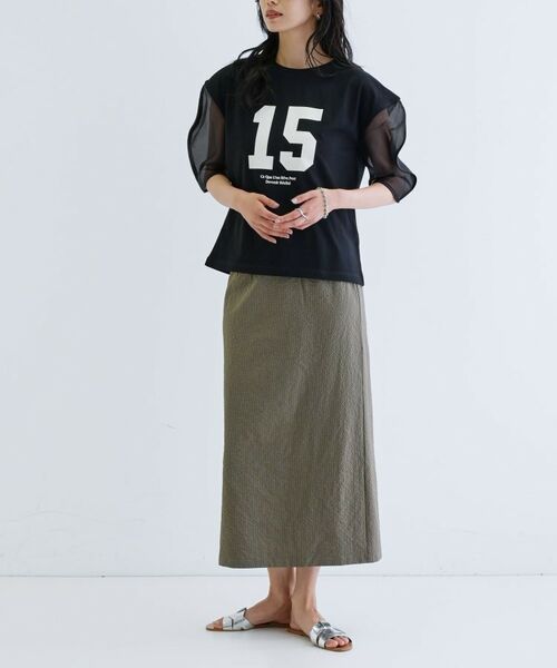 GALLEST / ギャレスト Tシャツ | シアースリーブプリントTシャツ | 詳細9