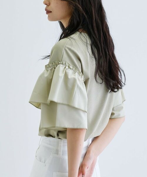 GALLEST / ギャレスト カットソー | フリルスリーブプリントカットソー | 詳細10