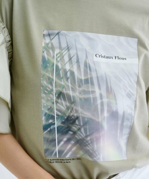 GALLEST / ギャレスト カットソー | フリルスリーブプリントカットソー | 詳細14