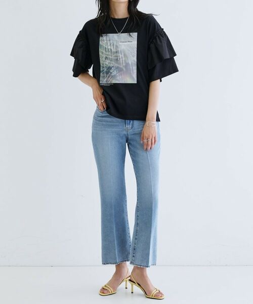 GALLEST / ギャレスト カットソー | フリルスリーブプリントカットソー | 詳細15