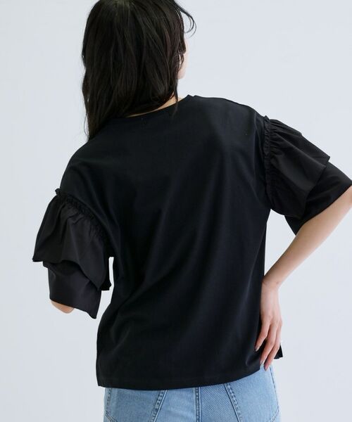 GALLEST / ギャレスト カットソー | フリルスリーブプリントカットソー | 詳細18