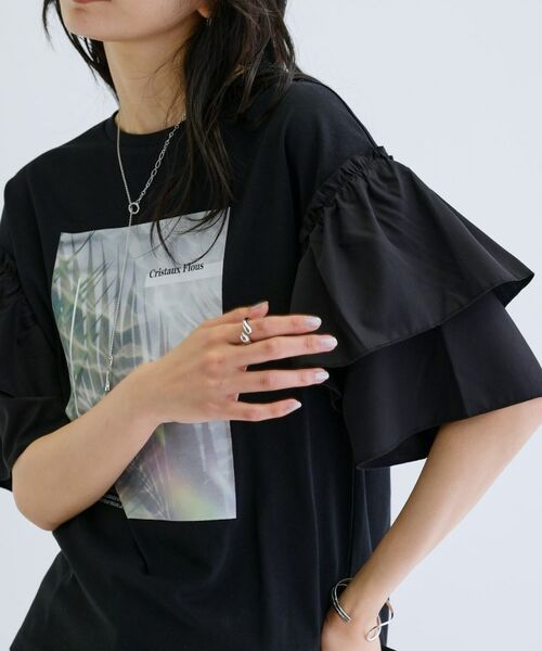 GALLEST / ギャレスト カットソー | フリルスリーブプリントカットソー | 詳細19