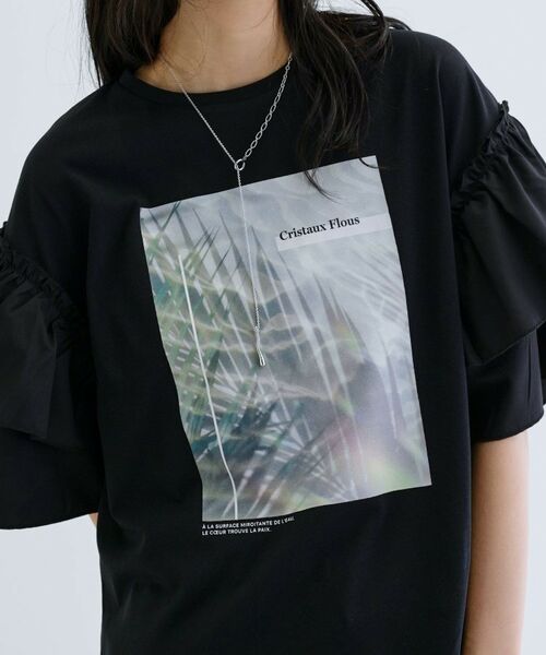 GALLEST / ギャレスト カットソー | フリルスリーブプリントカットソー | 詳細20