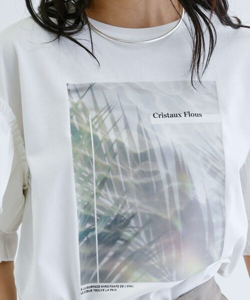 GALLEST / ギャレスト カットソー | フリルスリーブプリントカットソー | 詳細7